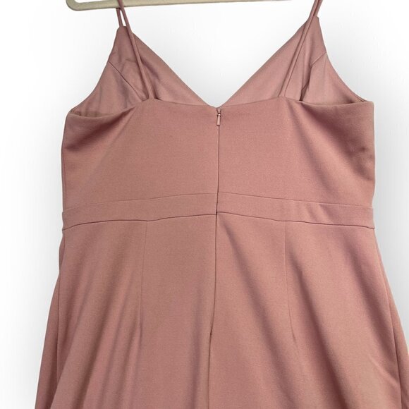 NWT XSCAPE Flounce Scuba Crepe Midi Dress Size 12 - Picture 6 of 9